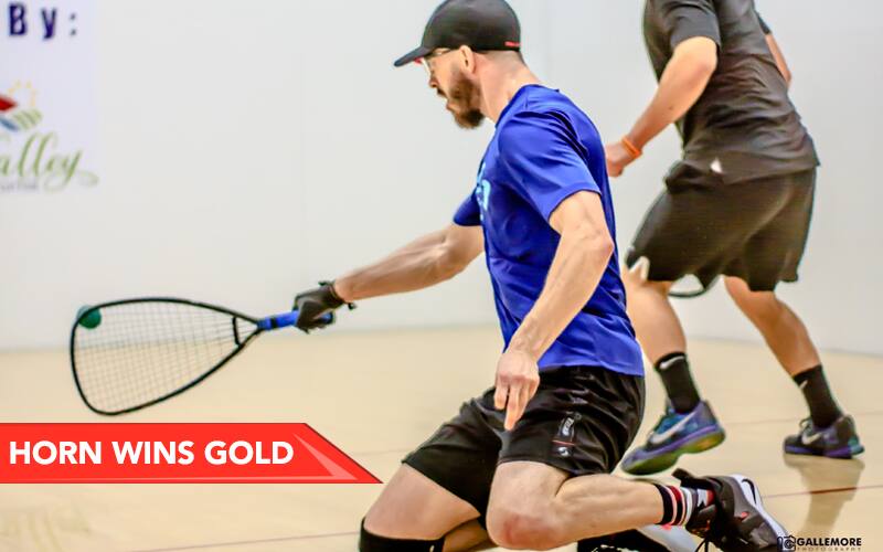 Horn Wins Gold Image With Text