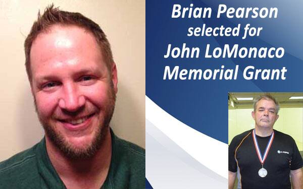 Brian Pearson selected for John LoMonaco Memorial Grant Ad