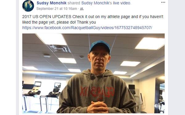 Sudsy Monchik Facebook Live Screenshot