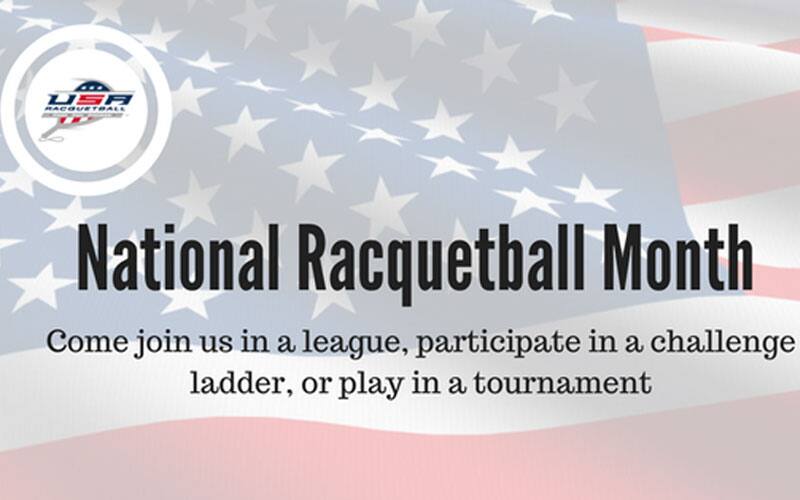 National Racquetball Month 2018 Image