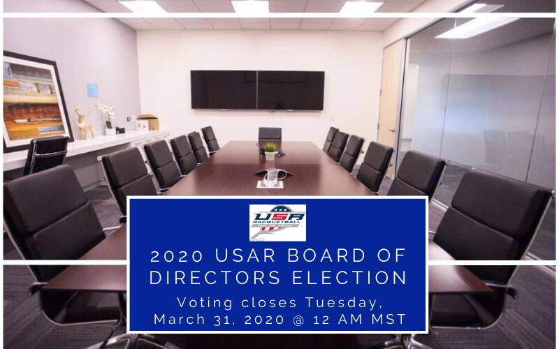 2020 USAR Board of Directors Election Image