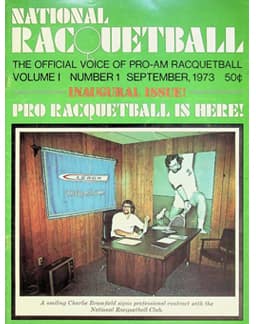 USA Racquetball Magazine Cover for History of Publication