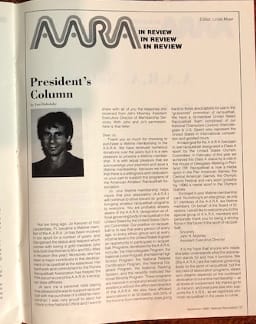 USA Racquetball Magazine Cover for History of Publication