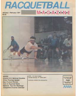 USA Racquetball Magazine Cover for History of Publication
