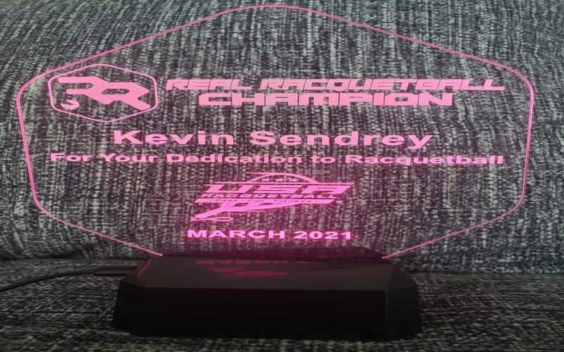 Real Racquetball Champion Award - Kevin Sendrey