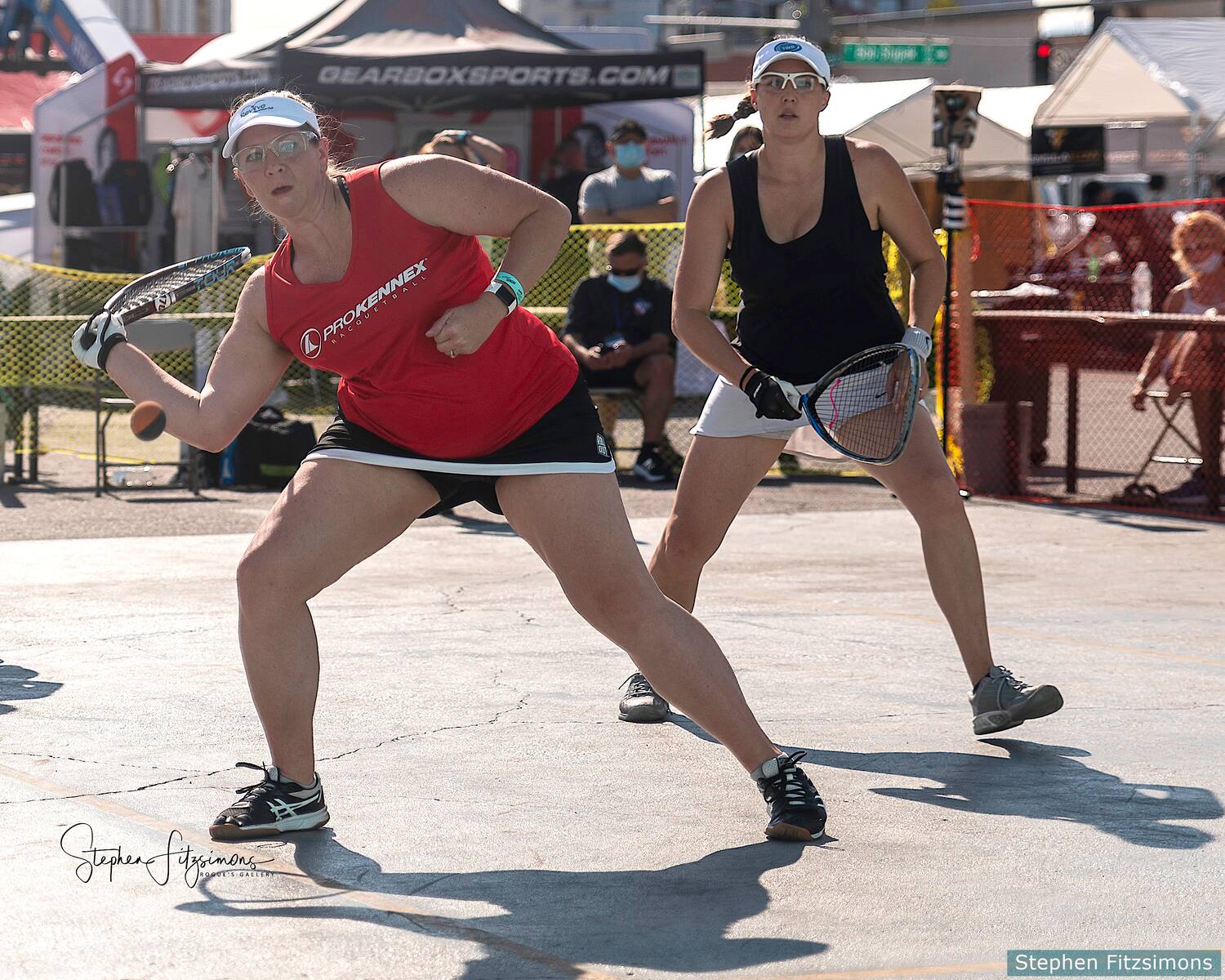 Janel Tisinger and Michelle De La Rosa at 3Wall Ball