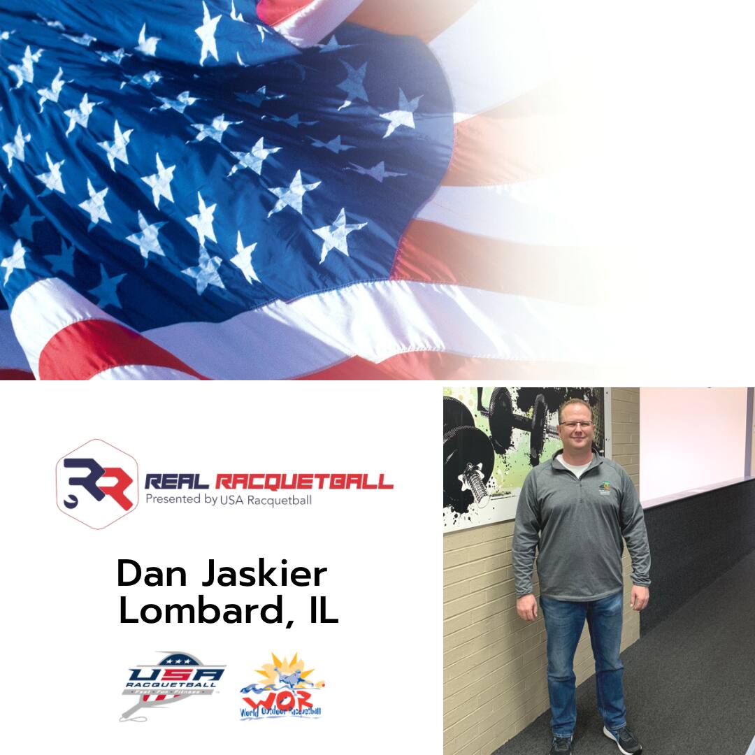 November Real Racquetball Champion Dan Jaskier