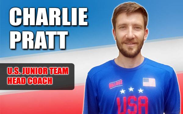 Charlie Pratt US Junior Team Head Coach Text with Headshot