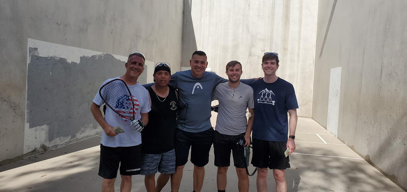 Tourney Finalists; L-R Kisling, Garcia, Medina, Baron and Slutzky.  Photo thanks to Tommy Medina/Dave Lee