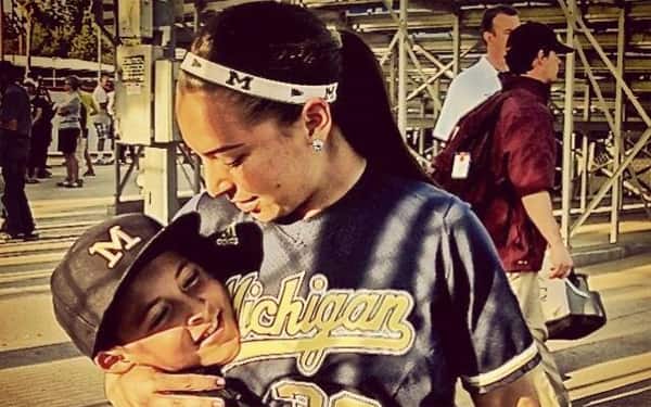 Sierra Romero and her brother, Michael. Romero is a member of the 2013 Junior Women's National Team.