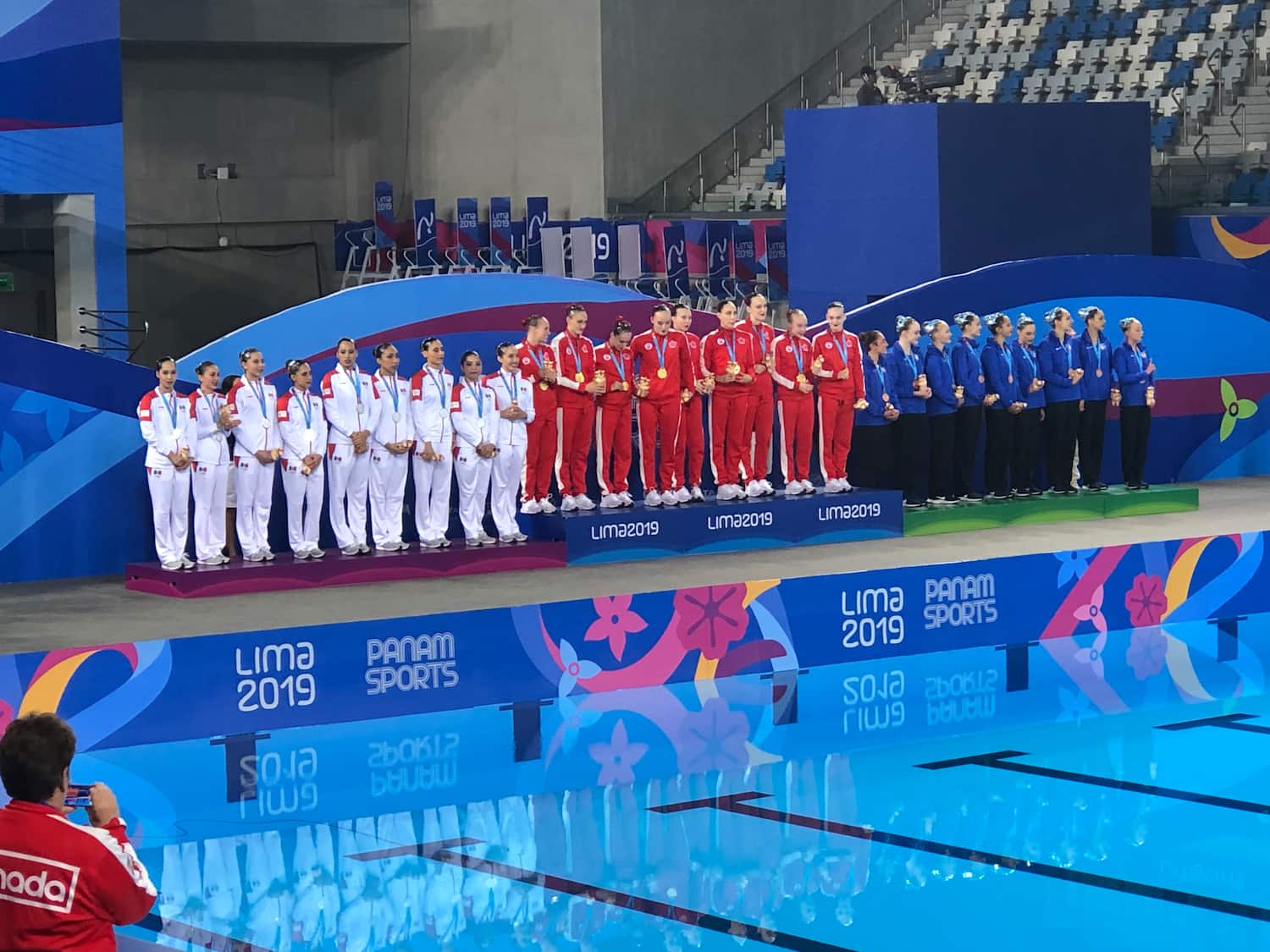 Team USA getting their Bronze medals at the Pan American Games Lima 2019