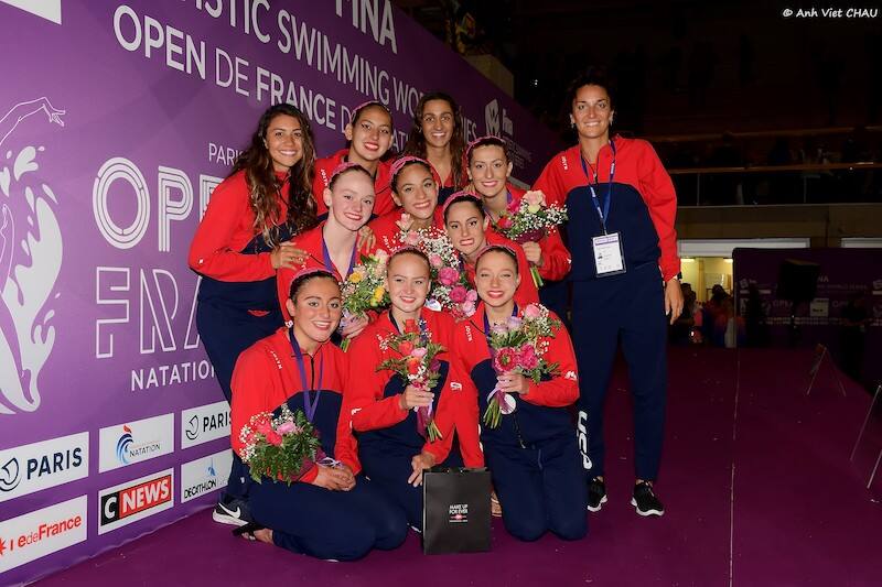 USA Artistic Swimming on French Open Podium