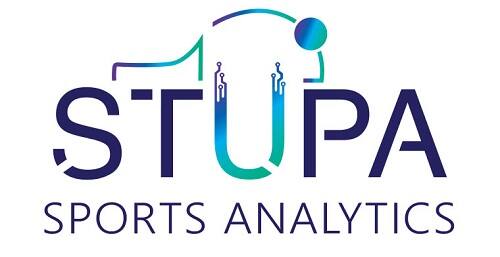Stupa Sports Analytics logo with a blue and green tie dye paddle-scape.