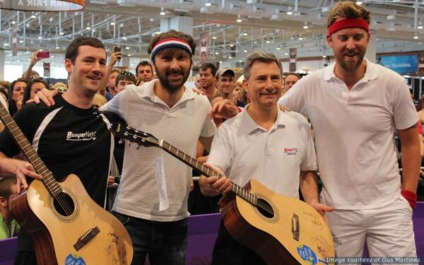 Lady Antebellum with Adam and Homer Brown at the Country Music Festival