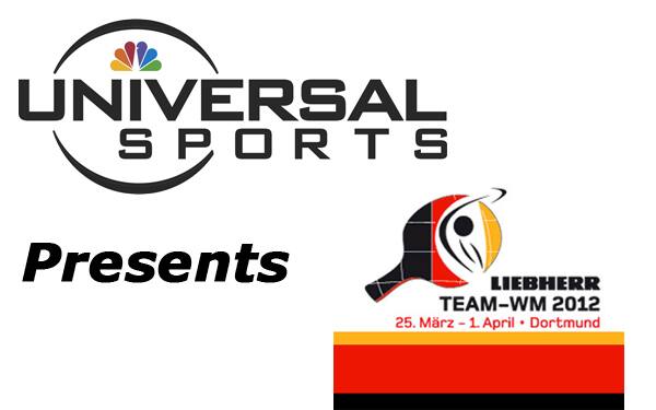 Universal Sports coverage of the 2012 World Team Table Tennis Championships 