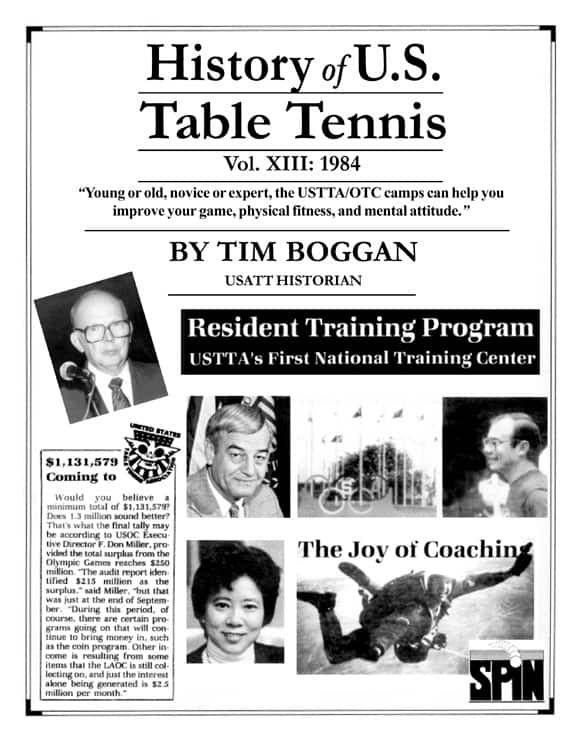 History of U.S. Table Tennis Volume 13: 1984