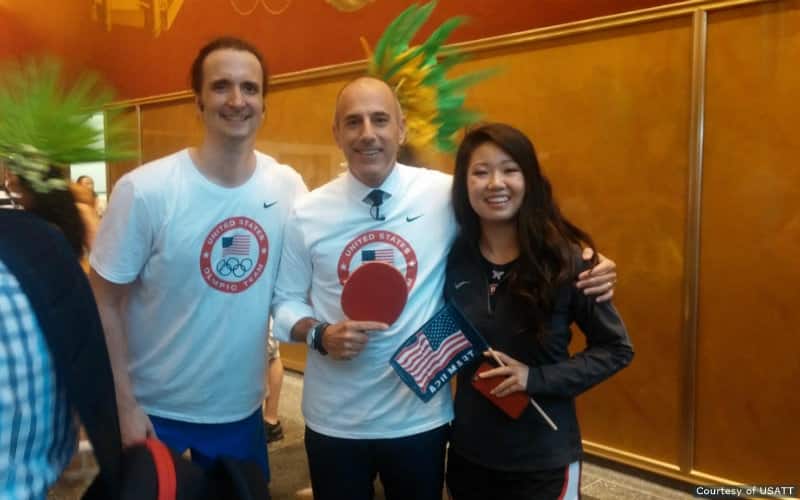 Jimmy Butler, Matt Lauer and Lily Zhang