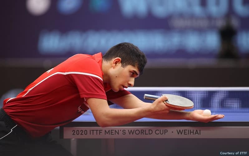 PITCHFORD Liam (ENG) versus JHA Kanak (USA) at the 2020 Men's World Cup - Round-robin group matches