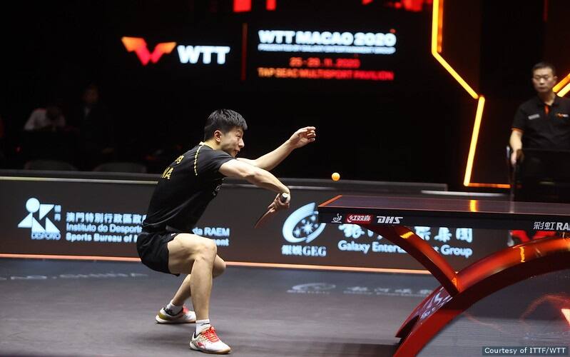 XU Xin (CHN) versus MA Long (CHN) at the 2020 WTT Macao - Top Seed Winner Final