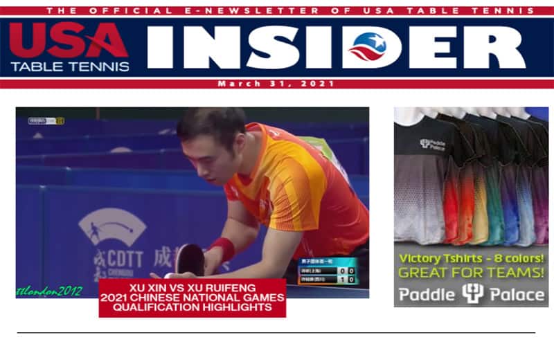 March 31 Insider Cover with Paddle Palace victory tee promo
