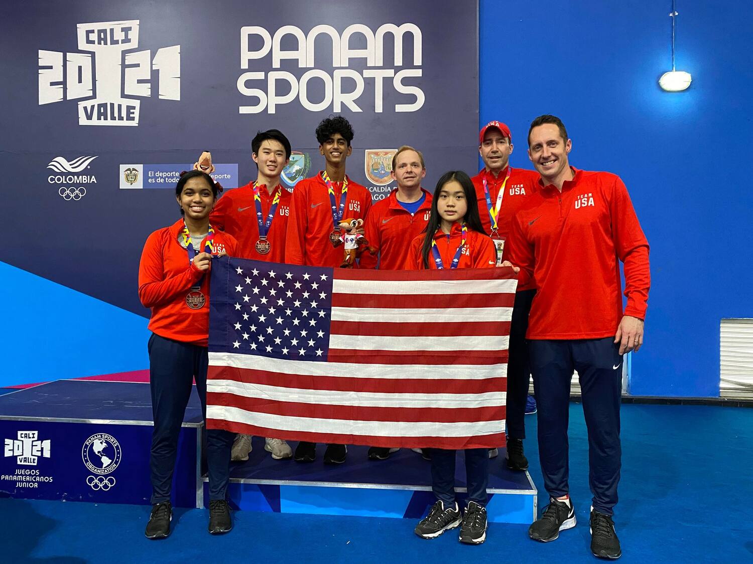 Team USA at the Junior Pan Am Games in Cali, Colombia