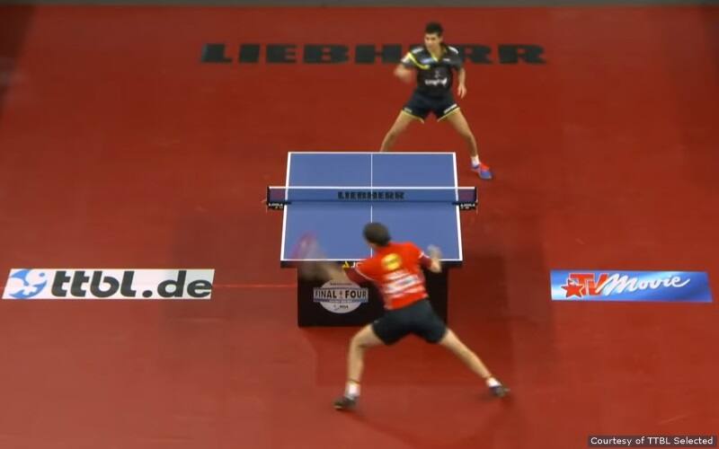 Kanak Jha vs Timo Boll Video