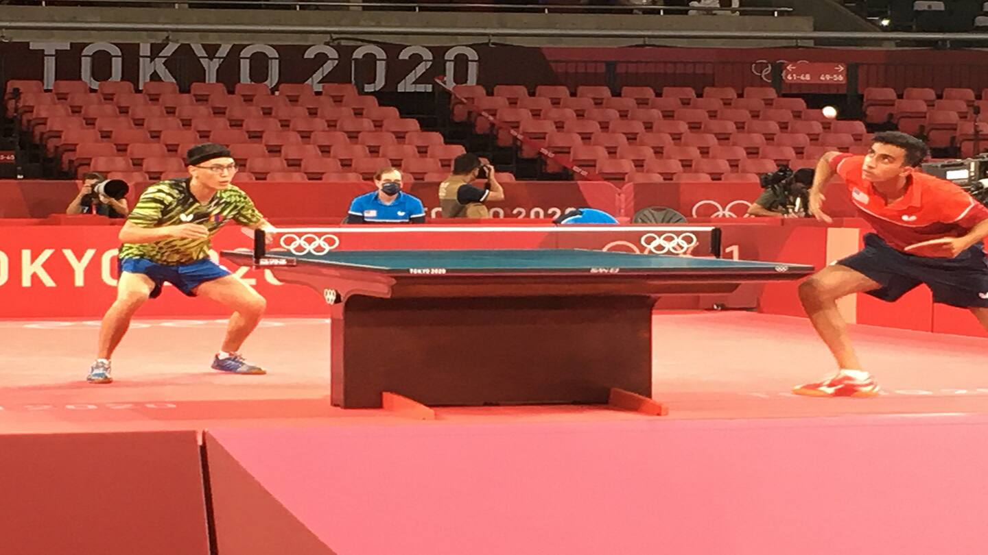 Nikhil Kumar at the Tokyo 2020 Olympic Games - Men's Singles Preliminary Round