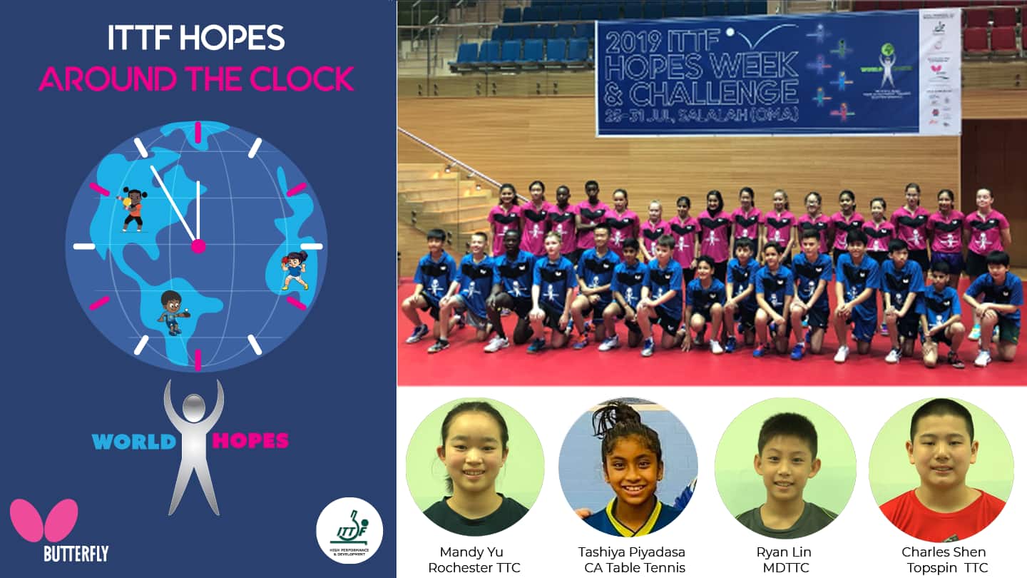 ITTF Hopes Around the Clock Program Participants