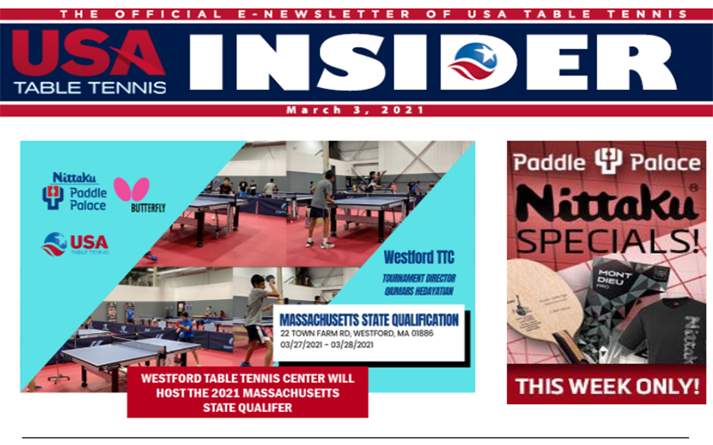 March 3 Insider MA - SQT Cover and Paddle Palace Nittaku Promo