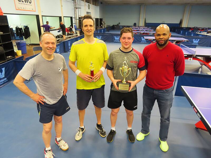 Photo (left to right): Will Shortz, Jimmy Butler, Mishel Levinski, Robert Roberts