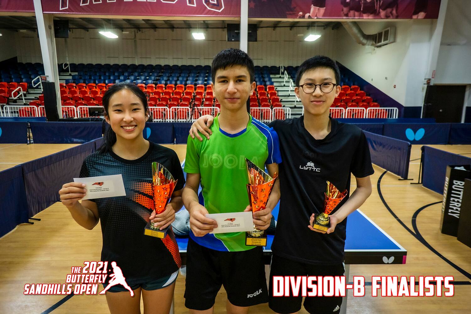 1st place – Husen Saidov, 2nd place – Isabella Xu, 3rd place – Connor Lee