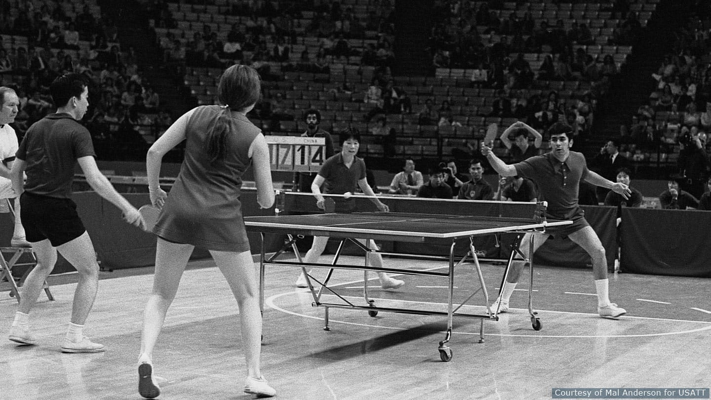 Errol Resek in action at Ping-Pong Diplomacy