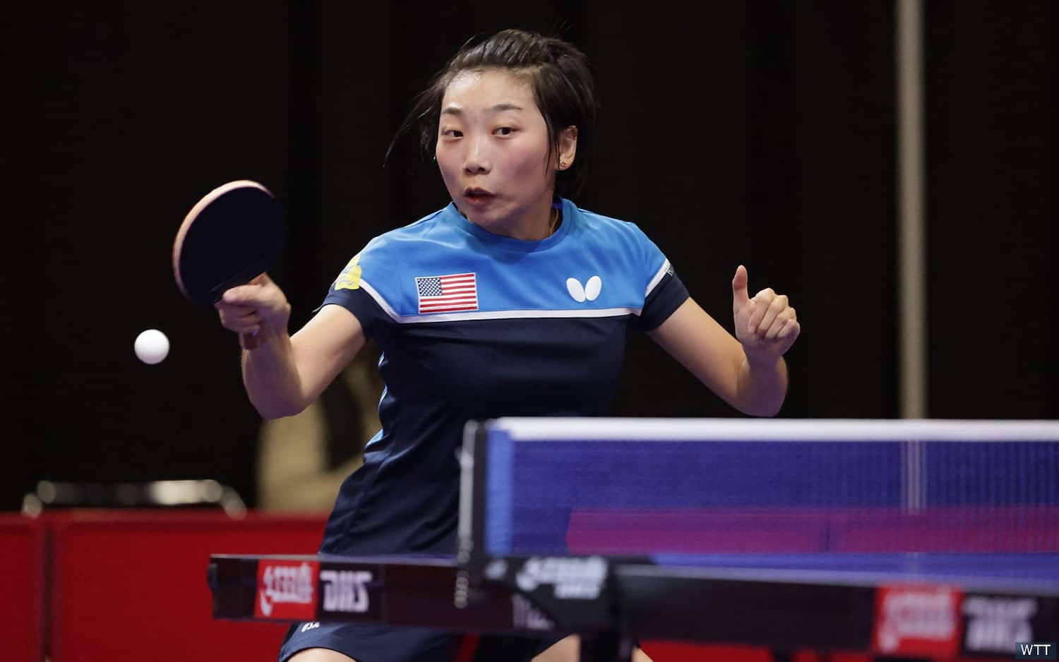 Yup Wu, 2021 World Table Tennis Championships at the George R. Brown Convention Center, Houston TX. November 24, 2021