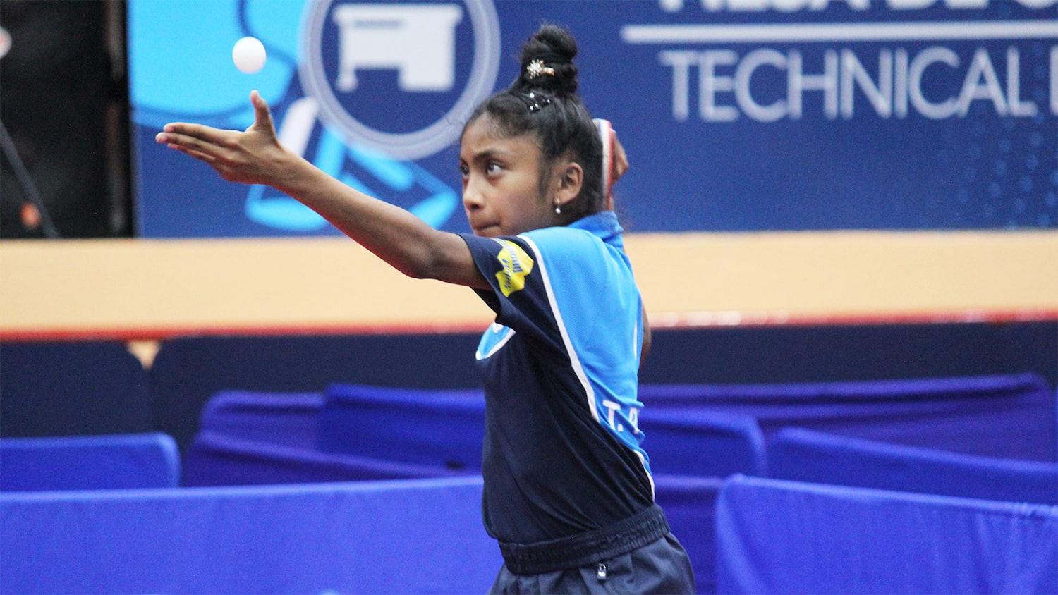 Tashiya Piyadasa, the player of the tournament (Photo: courtesy of the Ecuador Table Tennis Federation)
