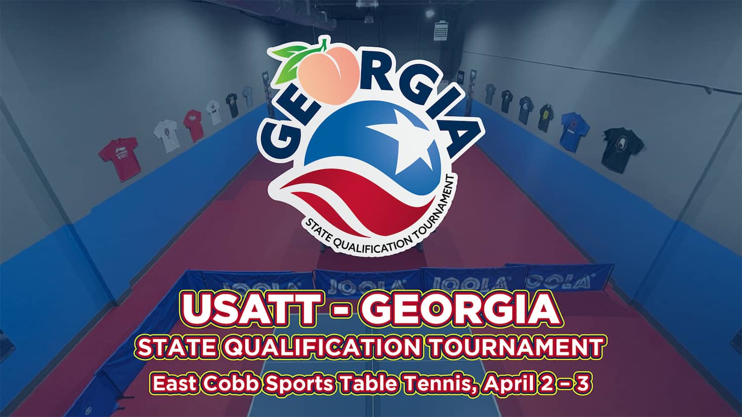 Georgia State Qualification Tournament peach logo