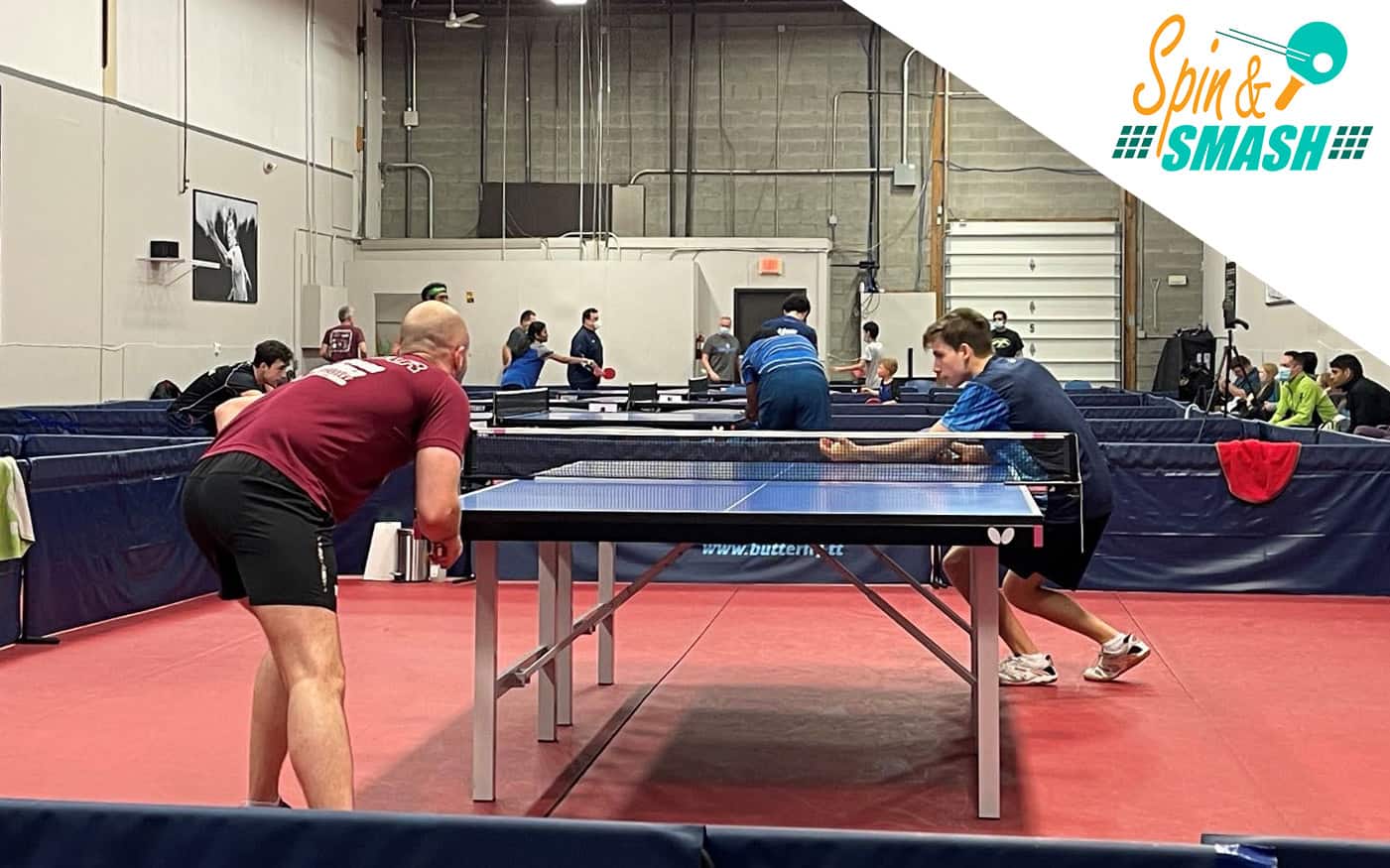 Chance Friend versus Gal Alguetti at the Butterfly Spin & Smash February 2022 Open at Spin & Smash Table Tennis & Ping Pong Center in Columbus, Ohio.