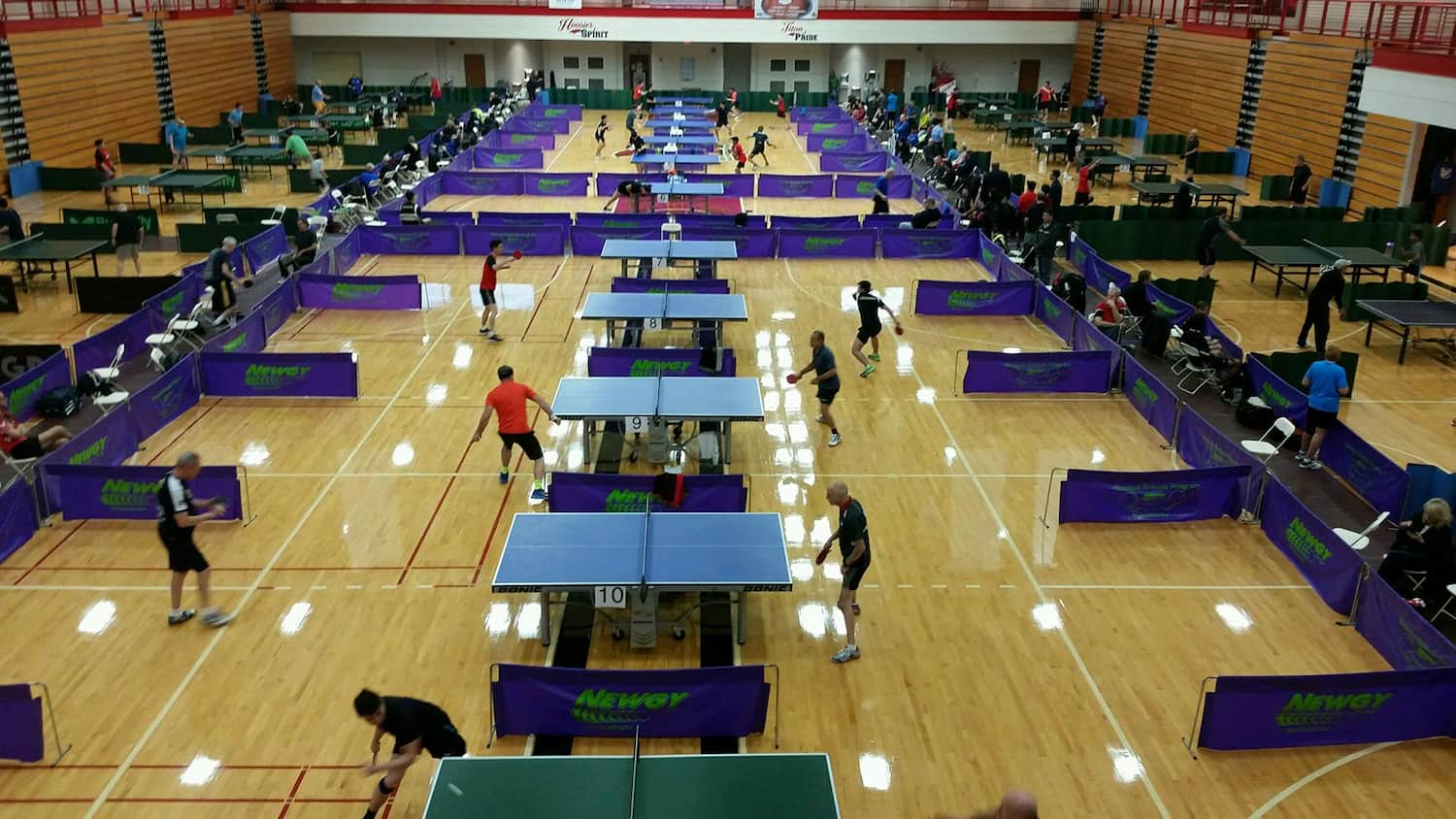 Aerial view of South Bend Table Tennis Club