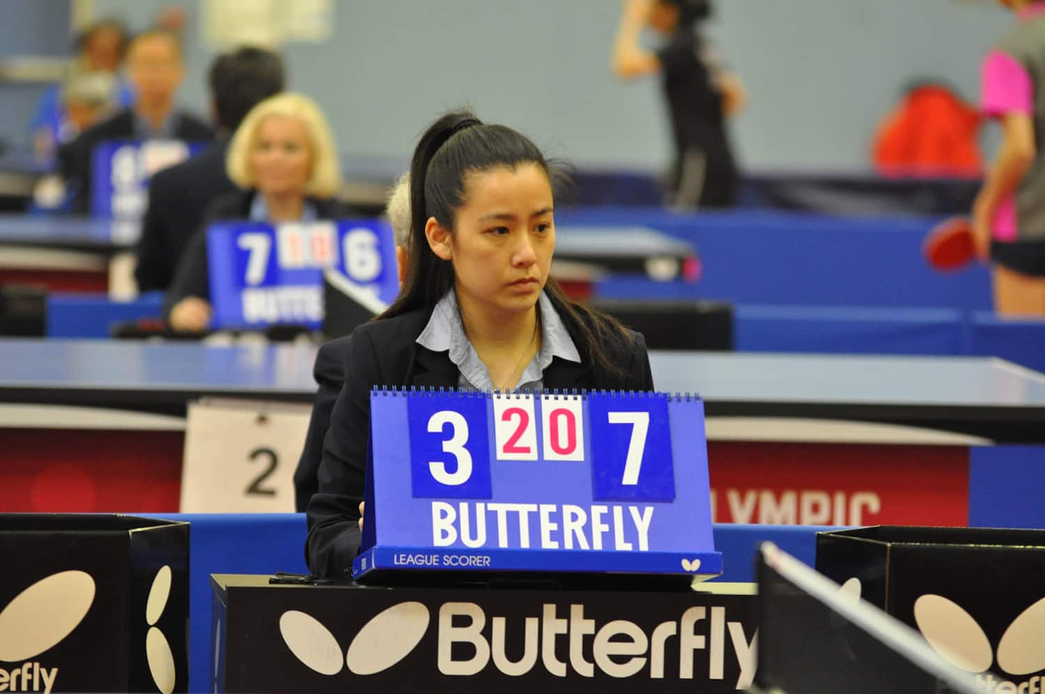 Umpire for USATT with scoreboard