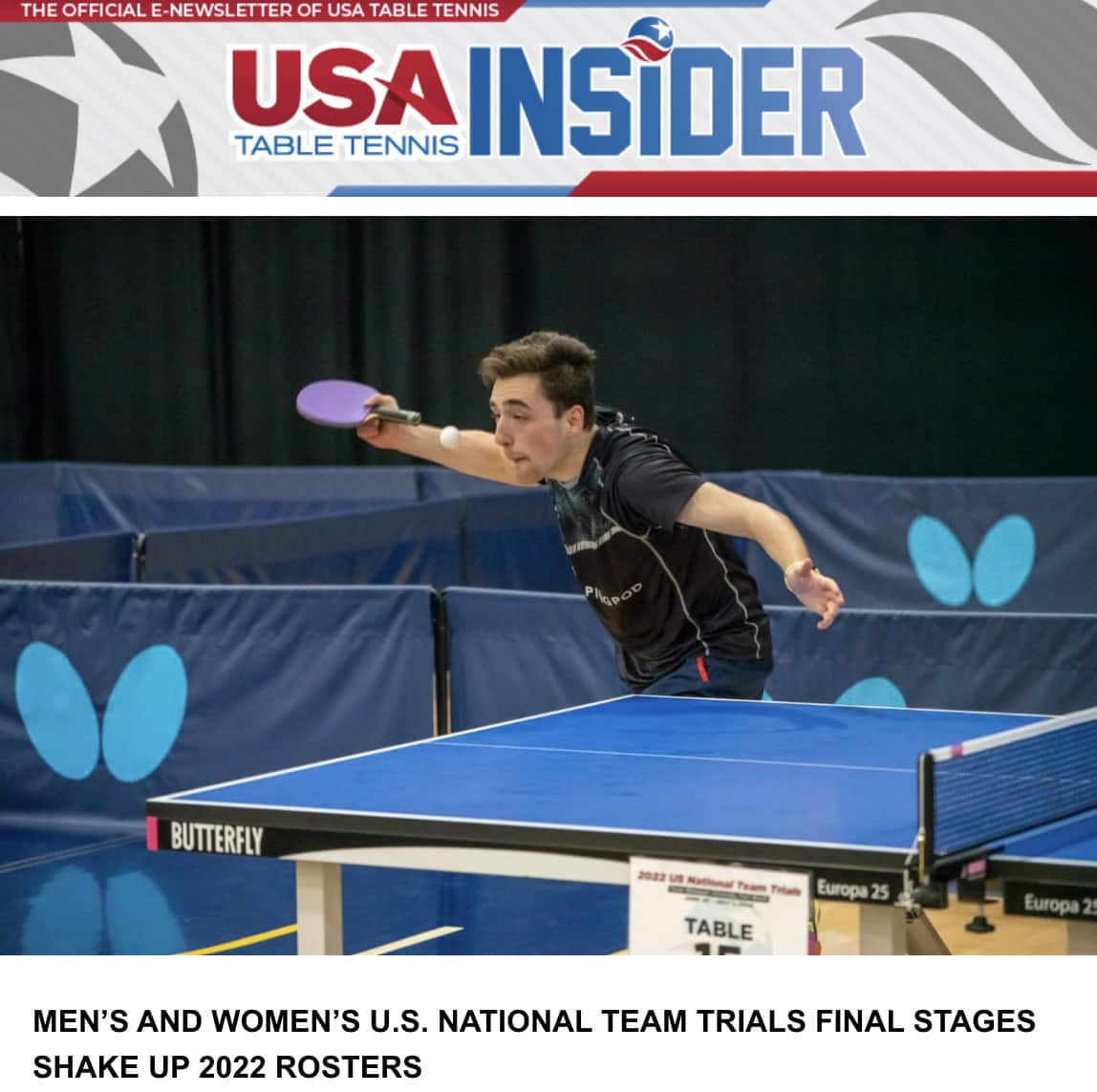 USATT Insider cover.