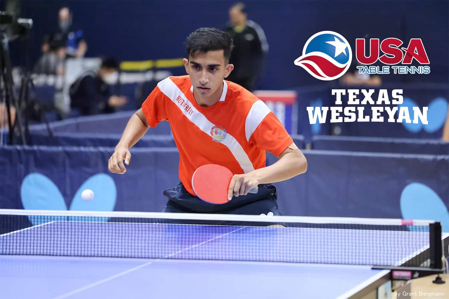 Nikhil Kumar at the 2021 USATT National Team Trials. ​Sid Richardson Gymnasium, Fort Worth, Texas.