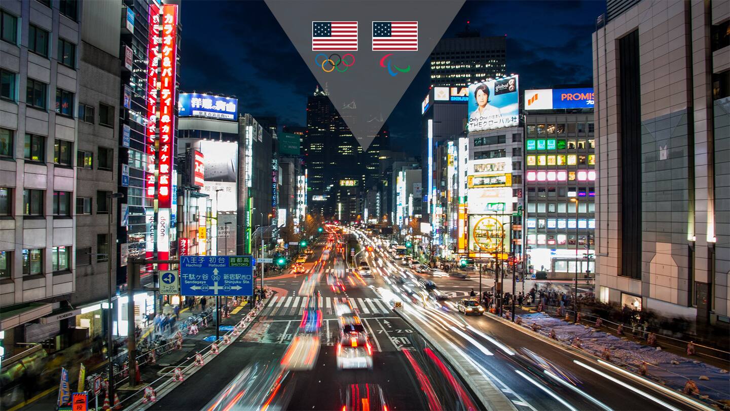 Downtown Tokyo, USOPC Logos