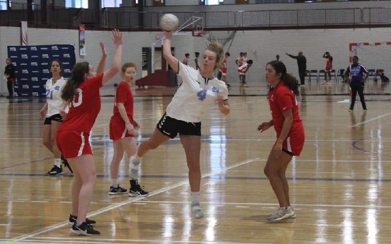 Hannah Perkins of North Carolina shoots on goal