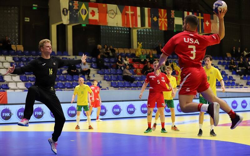 Team USA's Asaf Bengozi from the wing. 