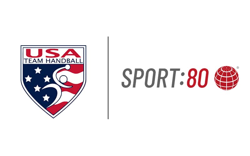 Sport:80's logo, side by side with USA Team Handball logo