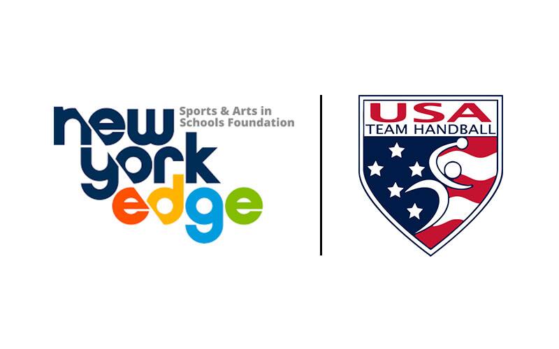 New York Edge logo, side by side with USA Team Handball logo