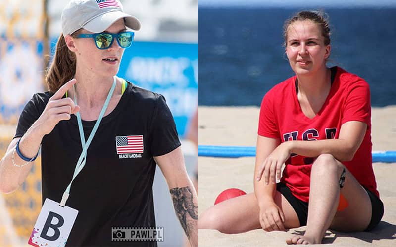 Lisa Dunn and Michi Mensing, the two coaches named to lead the Women's Beach Team