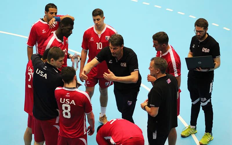 Robert Hedin with the U.S. Men's National Team