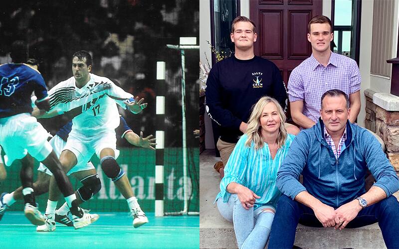 Olympian Dave DeGraaf - Where are They Now photos (action shot and present day)