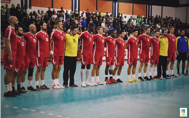 USATH Men's National Team standing during the National Anthem