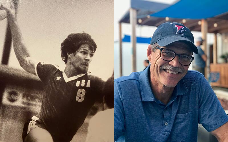 Photos of Men's National Team Olympian Steve Goss (in action and present-day)